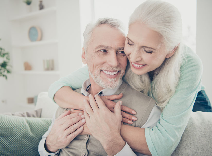Senior Couple on the couch