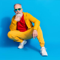 Older Senior Man with sunglasses