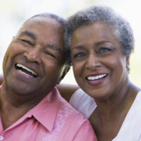 Senior Couple smiling together